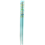 Bete chinezesti din bambus pentru par, set 2 bucati BBS010 Albastru Floral